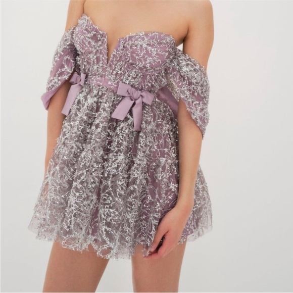 For Love & Lemons Brynne Mini Dress - Picture 1 of 15